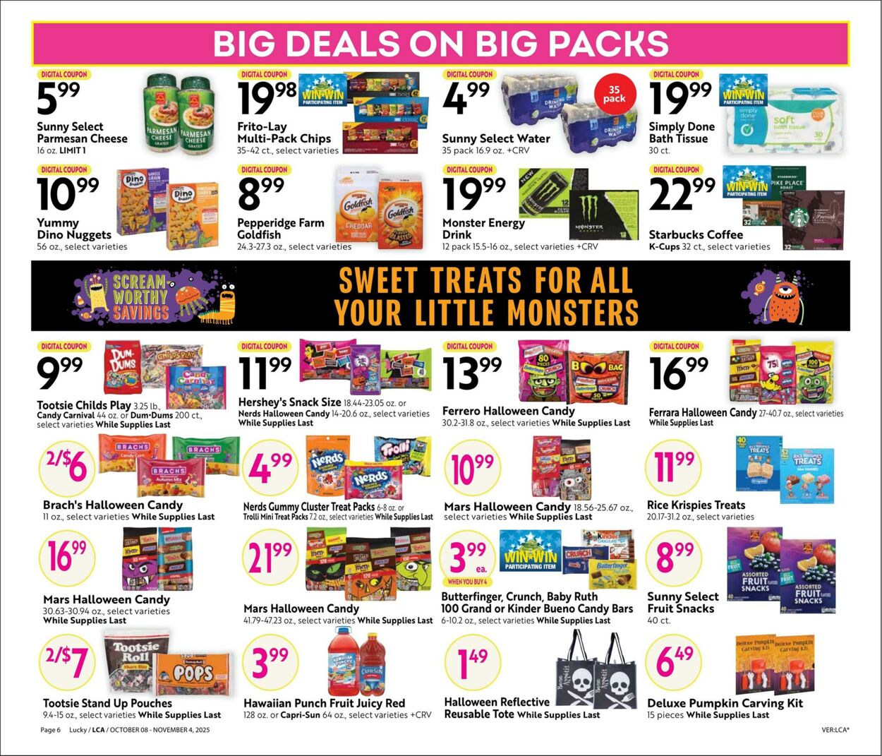 Weekly ad Lucky Supermarkets 10/08/2025 - 11/04/2025