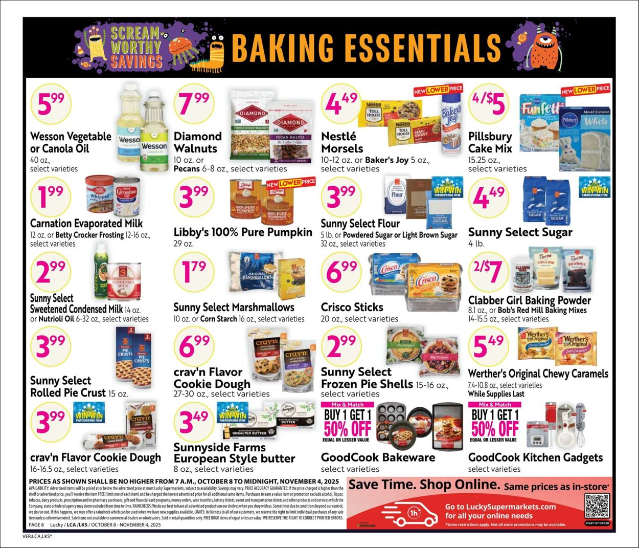 Weekly ad Lucky Supermarkets 10/08/2025 - 11/04/2025