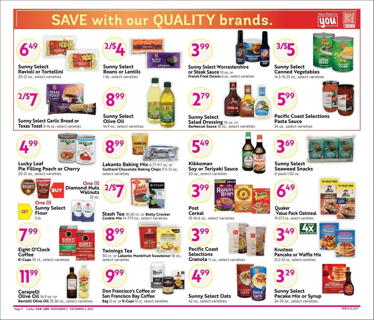Weekly ad Lucky Supermarkets 11/05/2025 - 12/02/2025