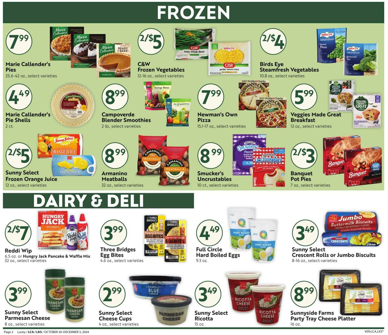 Weekly ad Lucky Supermarkets 10/30/2024 - 12/03/2024