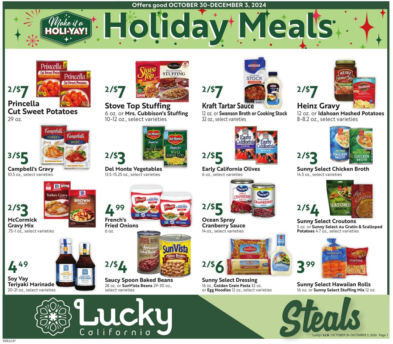 Weekly ad Lucky Supermarkets 10/30/2024 - 12/03/2024