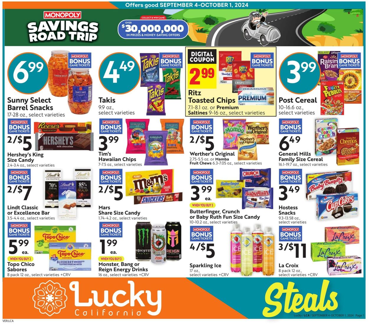 Weekly ad Lucky Supermarkets 09/04/2024 - 10/01/2024