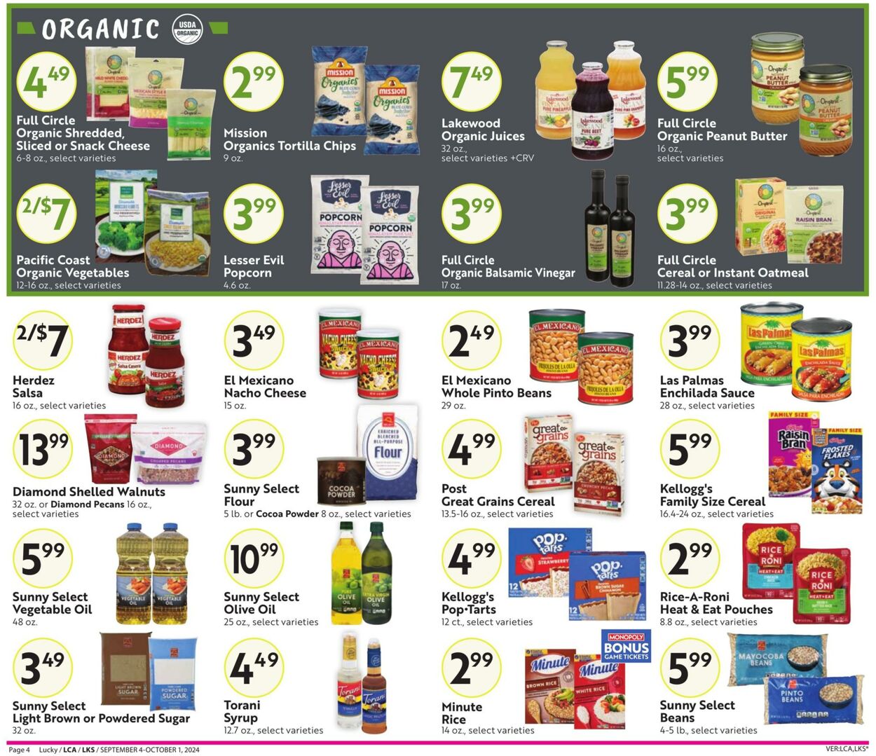 Weekly ad Lucky Supermarkets 09/04/2024 - 10/01/2024