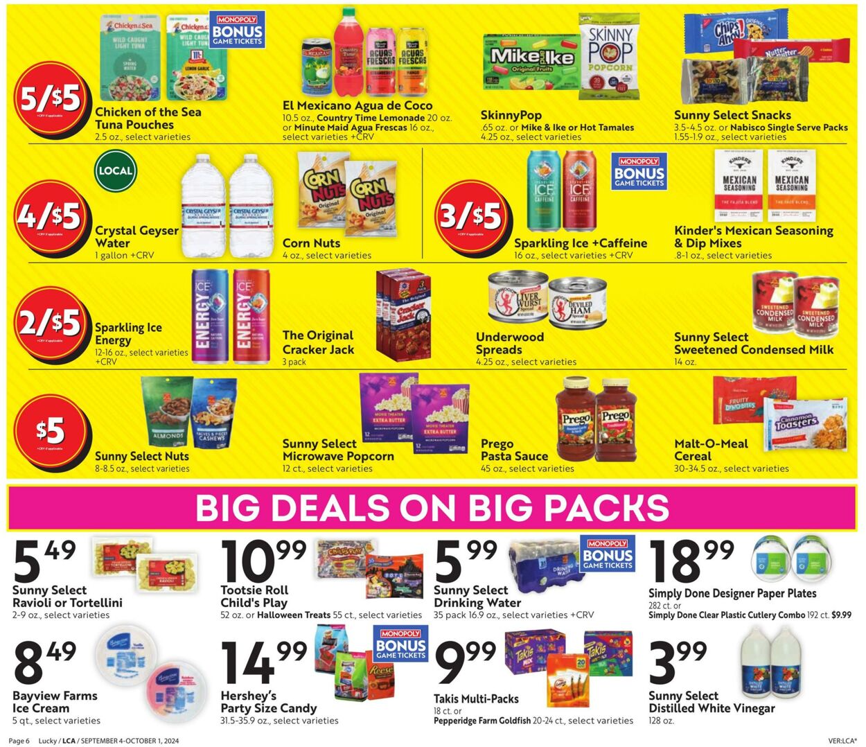 Weekly ad Lucky Supermarkets 09/04/2024 - 10/01/2024