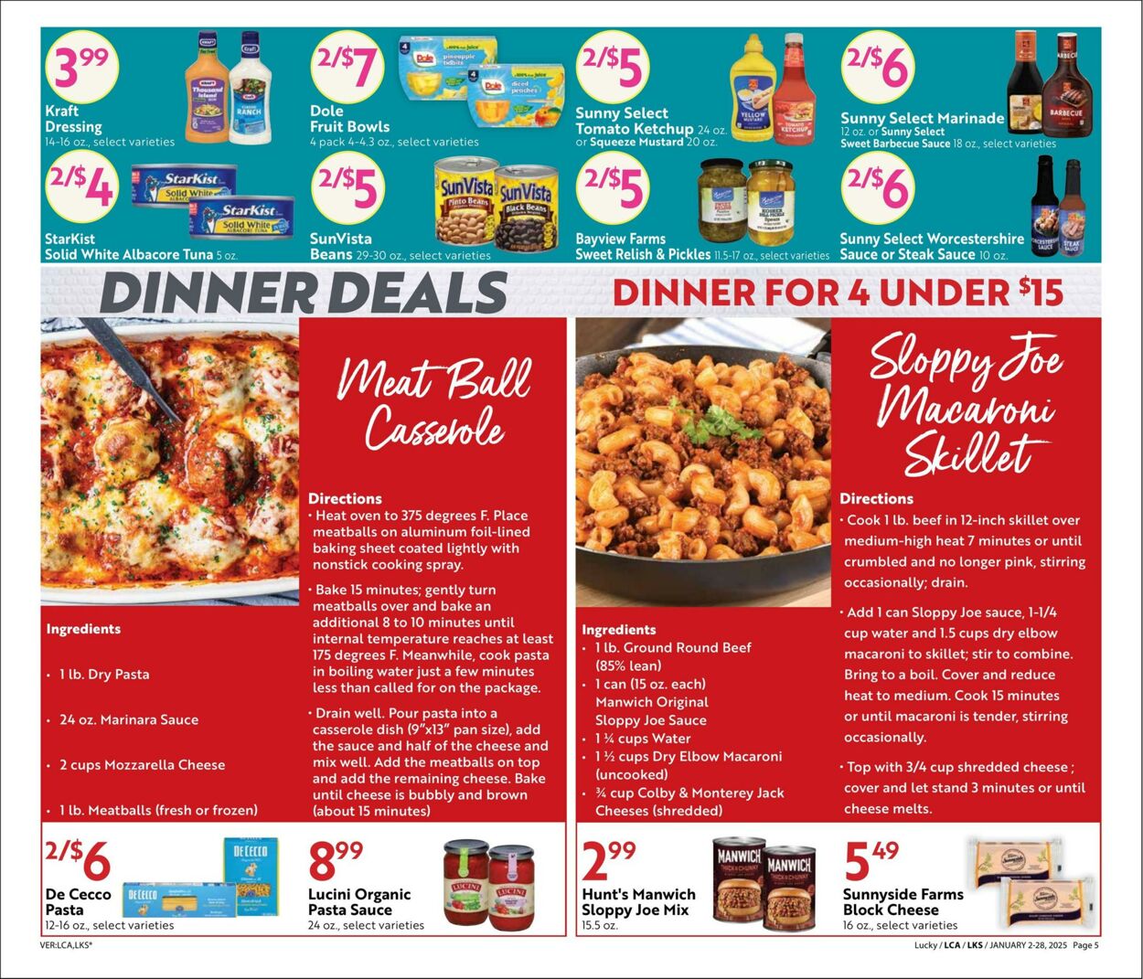 Weekly ad Lucky Supermarkets 01/02/2025 - 01/28/2025