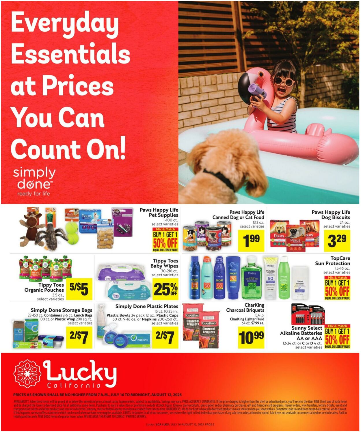 Weekly ad Lucky Supermarkets 07/16/2025 - 08/12/2025
