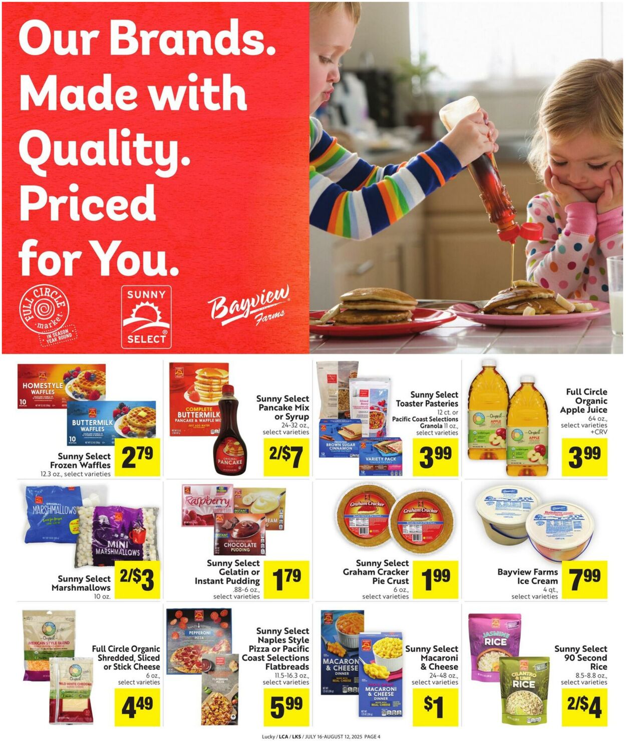 Weekly ad Lucky Supermarkets 07/16/2025 - 08/12/2025