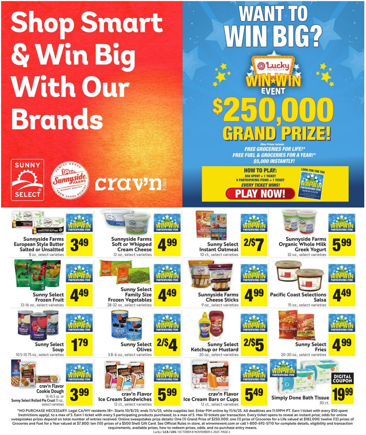 Weekly ad Lucky Supermarkets 10/08/2025 - 11/04/2025