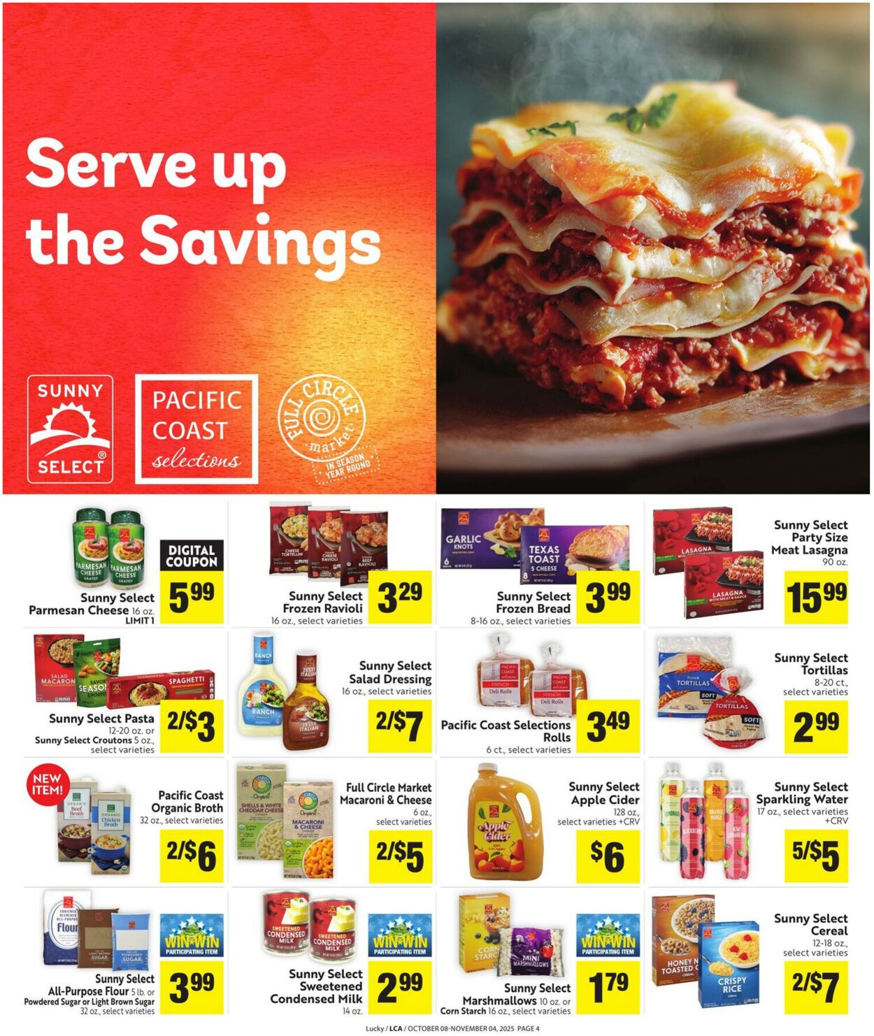 Weekly ad Lucky Supermarkets 10/08/2025 - 11/04/2025