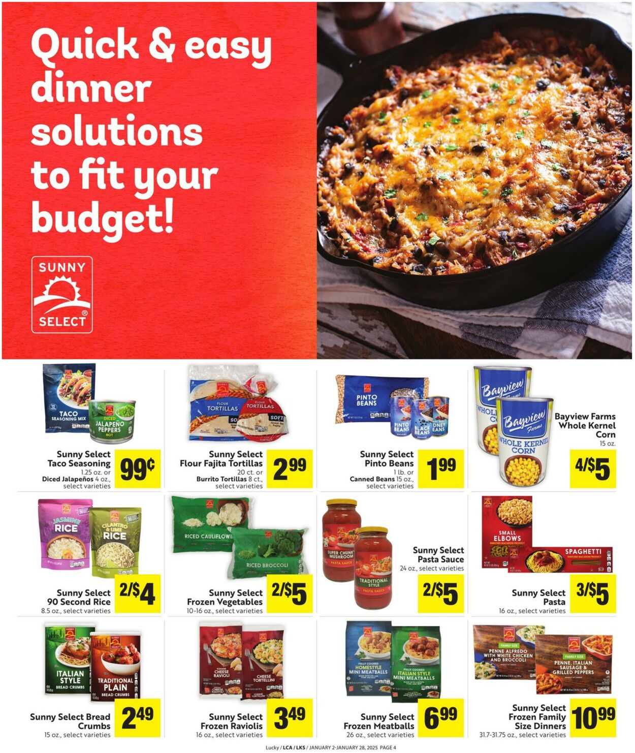 Weekly ad Lucky Supermarkets 01/02/2025 - 01/28/2025