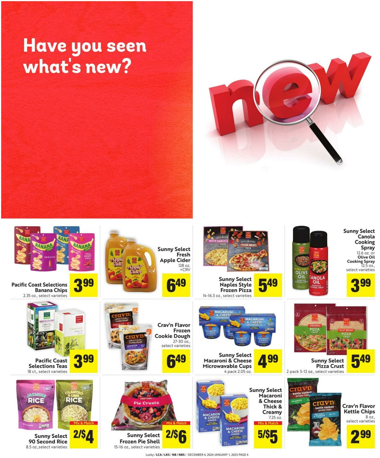 Weekly ad Lucky Supermarkets 12/04/2024 - 01/01/2025