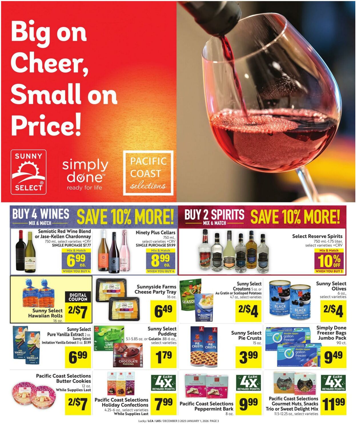 Weekly ad Lucky Supermarkets 12/03/2025 - 01/01/2026