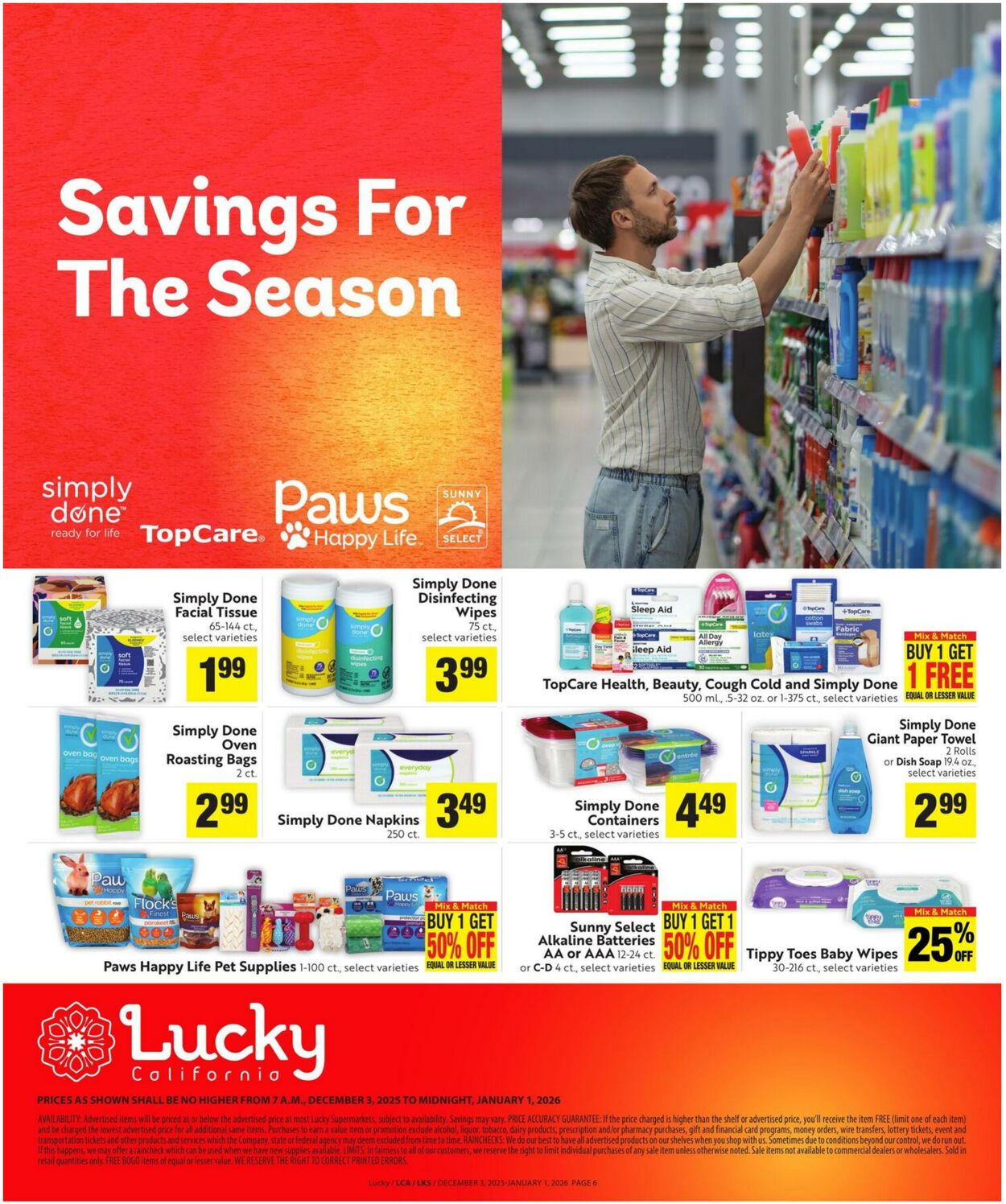 Weekly ad Lucky Supermarkets 12/03/2025 - 01/01/2026