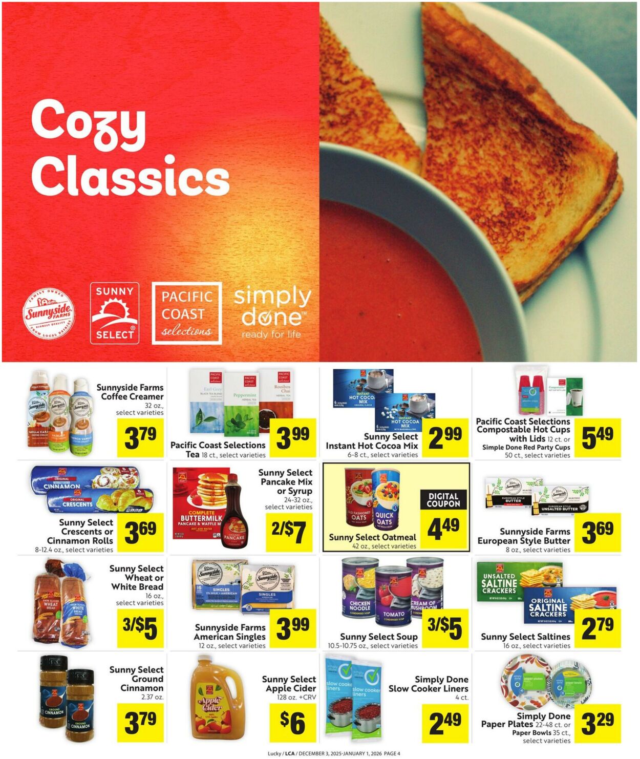 Weekly ad Lucky Supermarkets 12/03/2025 - 01/01/2026