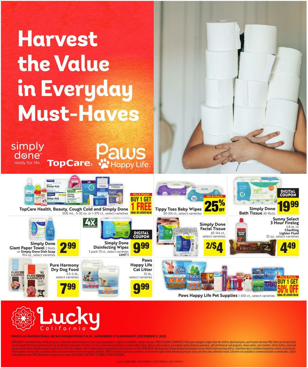 Weekly ad Lucky Supermarkets 11/05/2025 - 12/02/2025