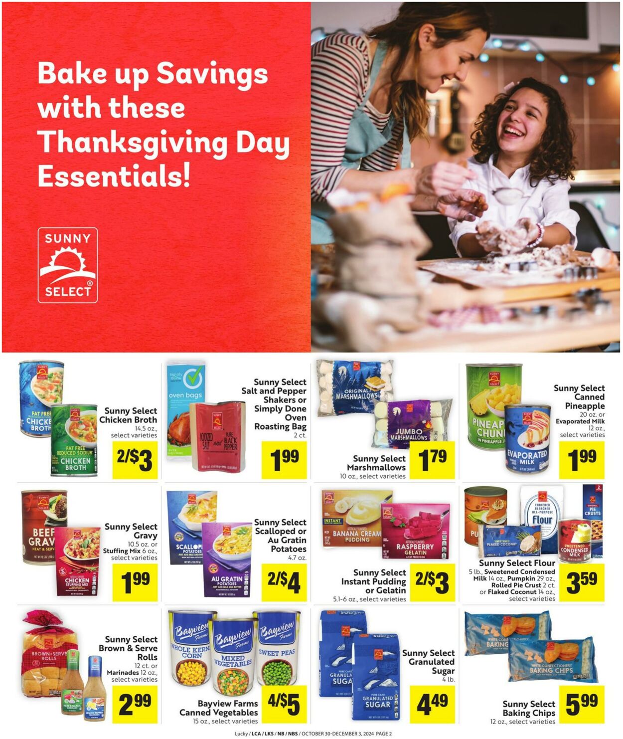 Weekly ad Lucky Supermarkets 10/30/2024 - 12/03/2024