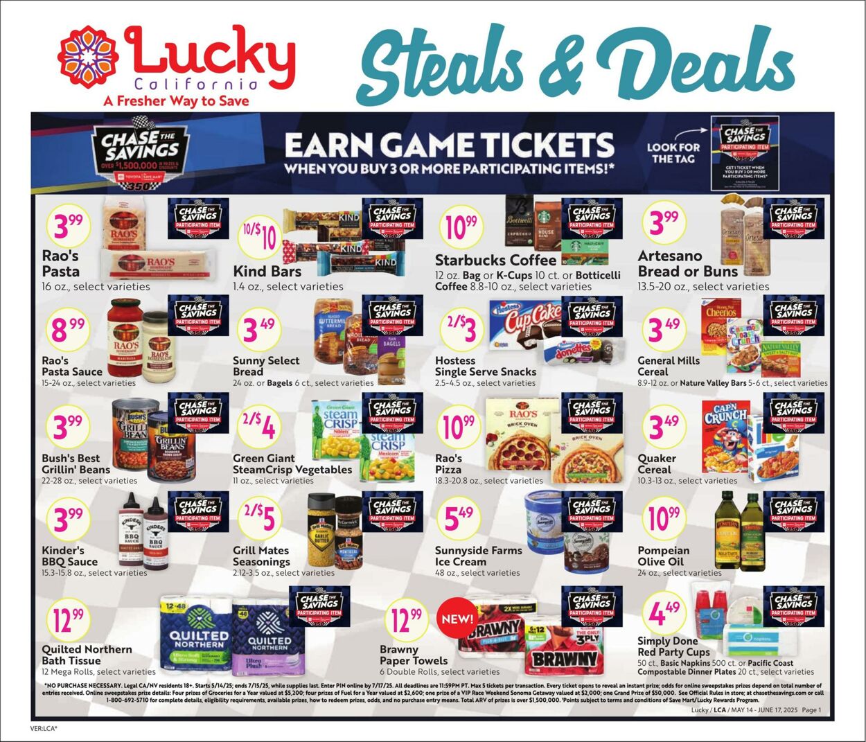 Weekly ad Lucky Supermarkets 05/14/2025 - 06/17/2025