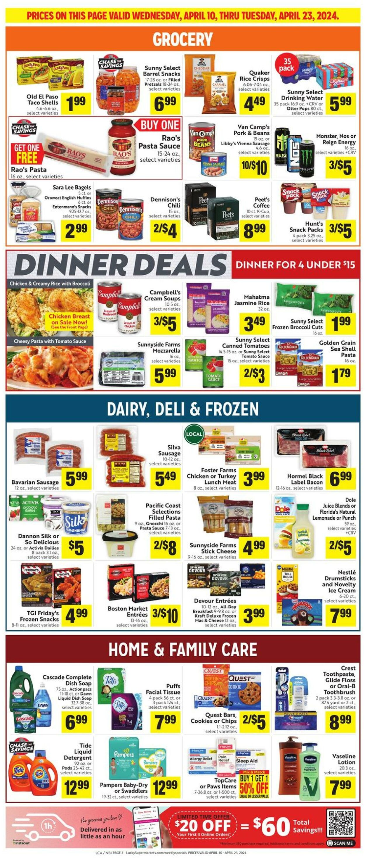 Weekly ad Lucky Supermarkets 04/10/2024 - 04/16/2024