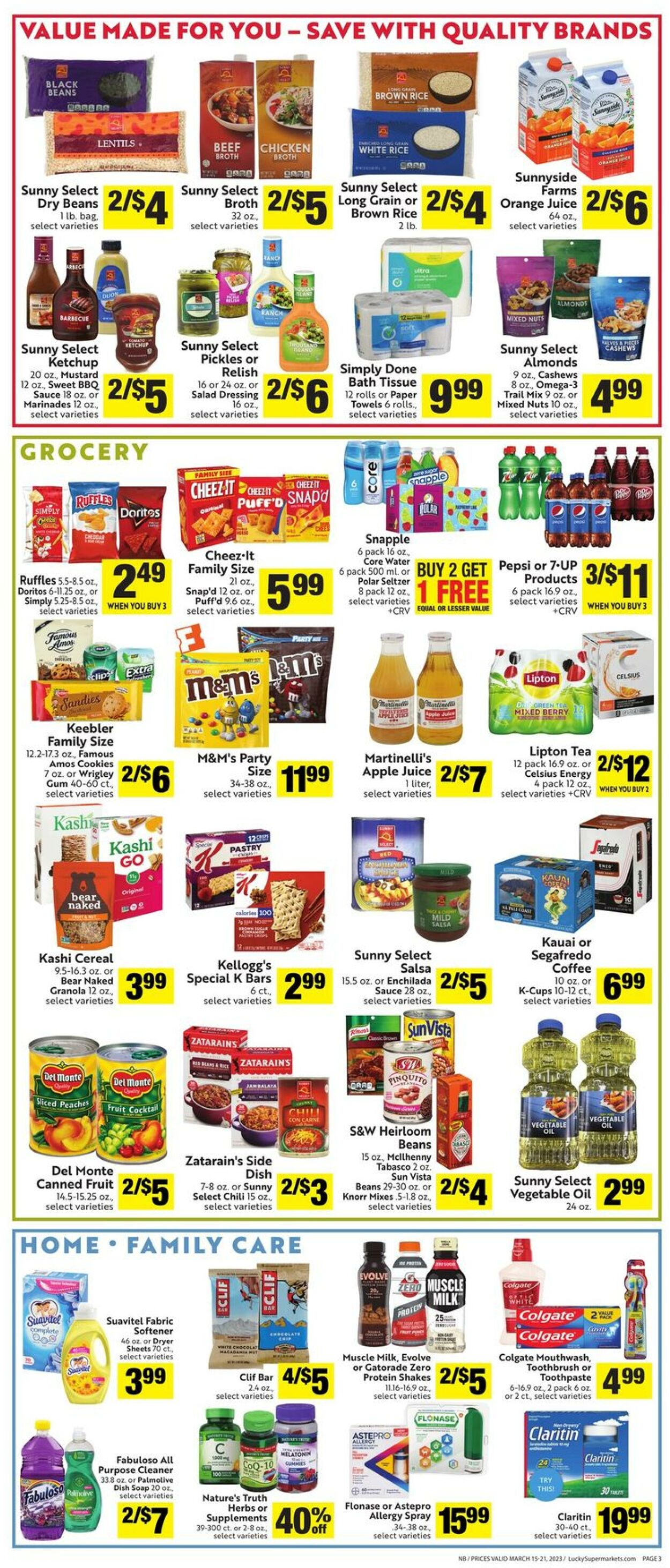 Weekly ad Lucky Supermarkets 03/15/2023 - 03/21/2023