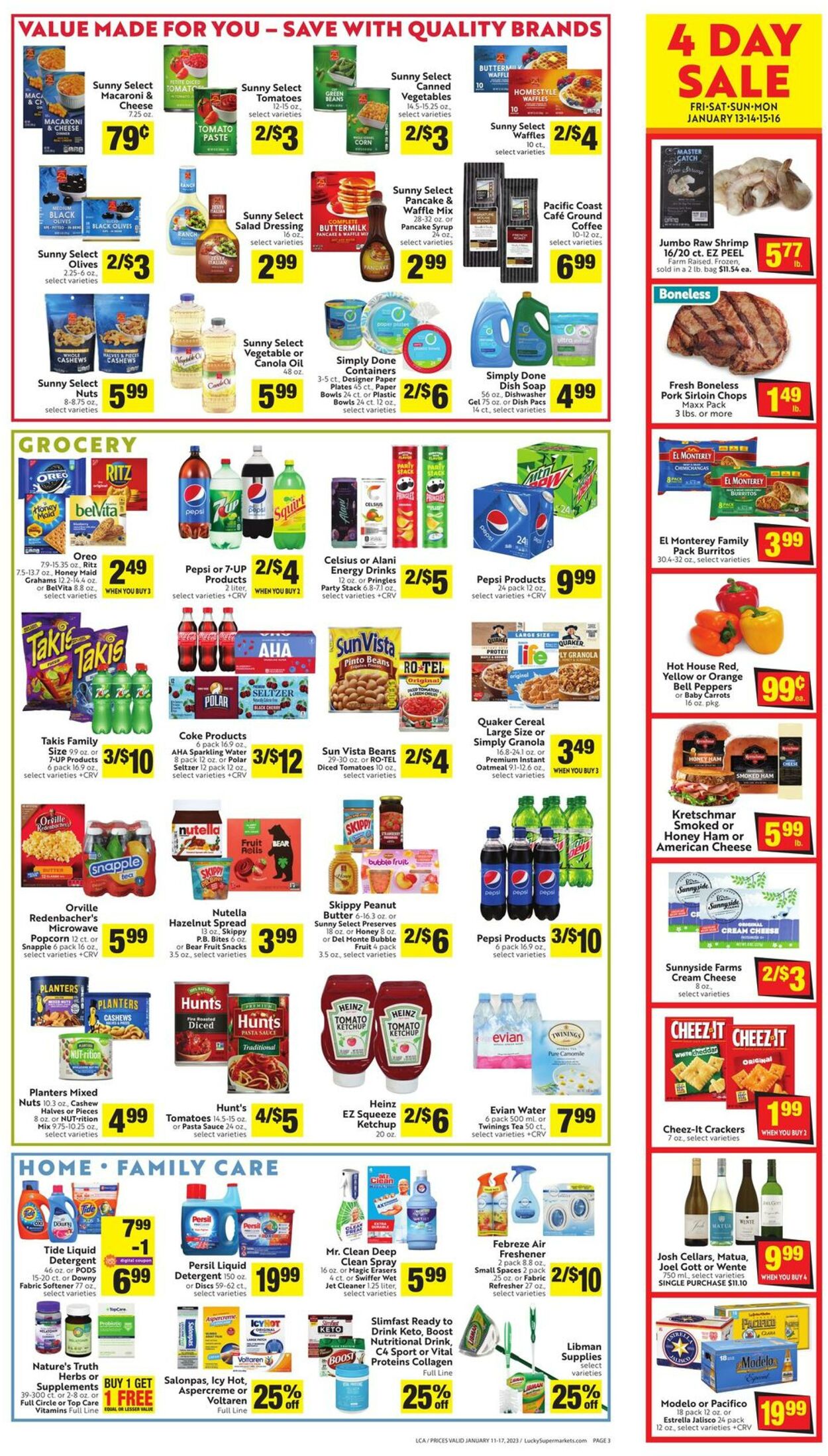 Weekly ad Lucky Supermarkets 01/11/2023 - 01/17/2023