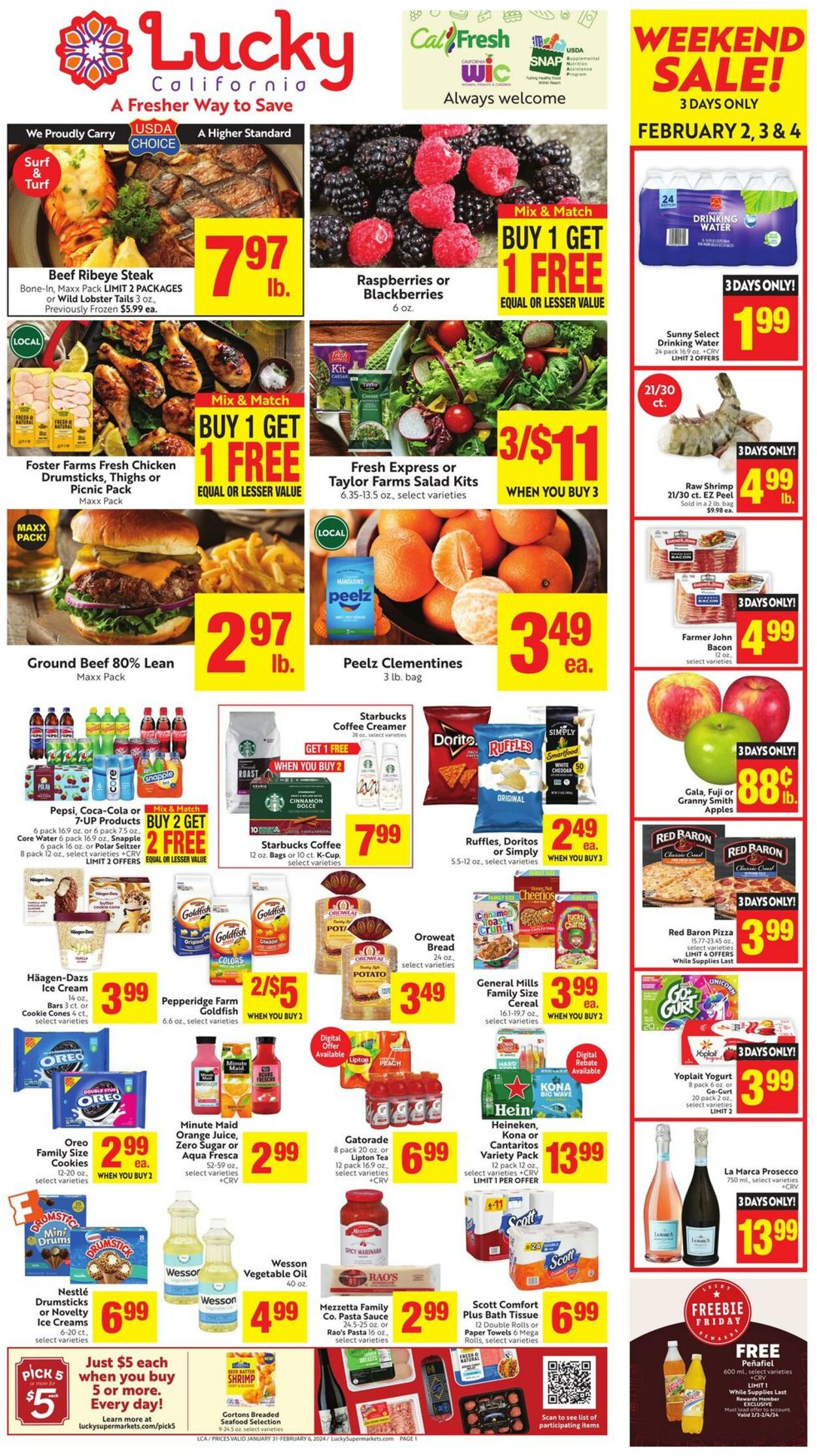Weekly ad Lucky Supermarkets 01/31/2024 - 02/06/2024
