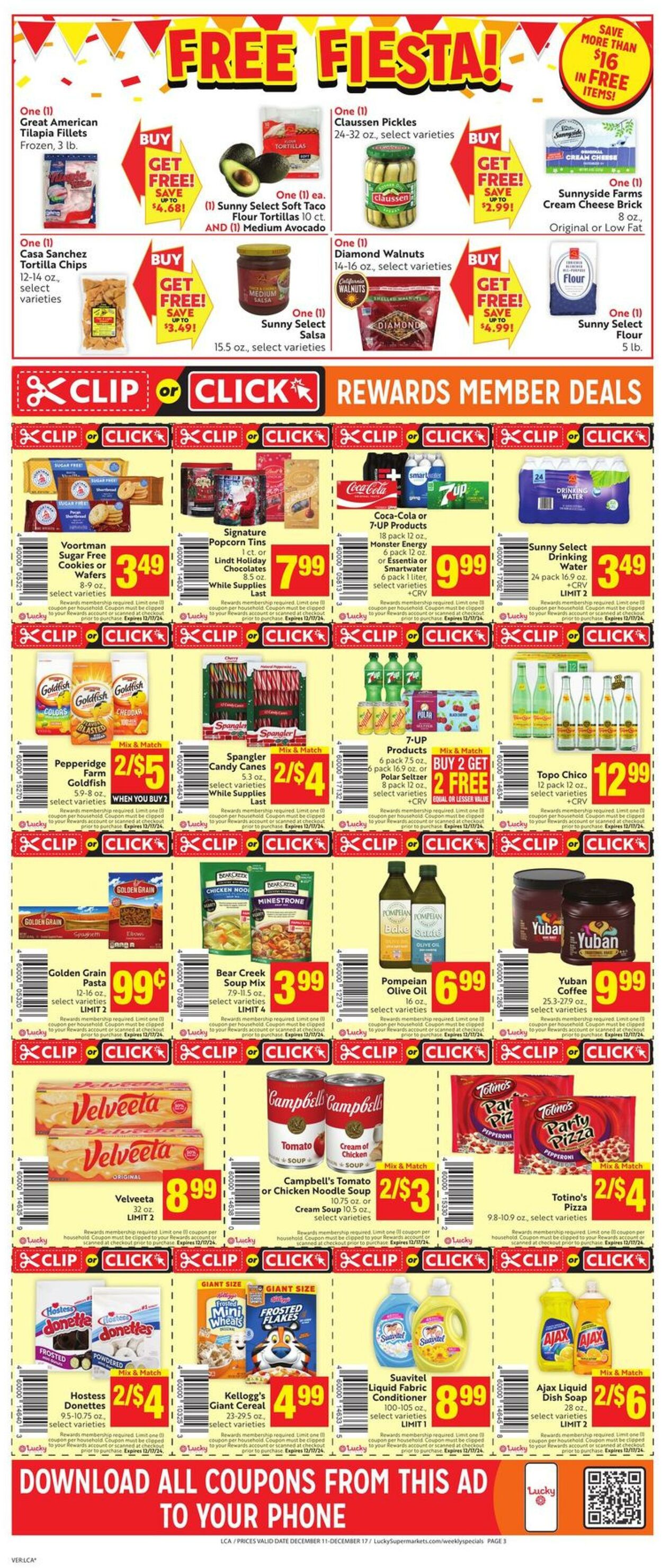 Weekly ad Lucky Supermarkets 12/11/2024 - 12/17/2024