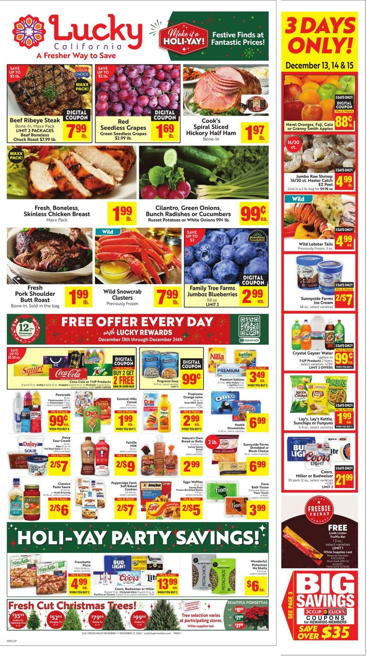 Weekly ad Lucky Supermarkets 12/11/2024 - 12/17/2024