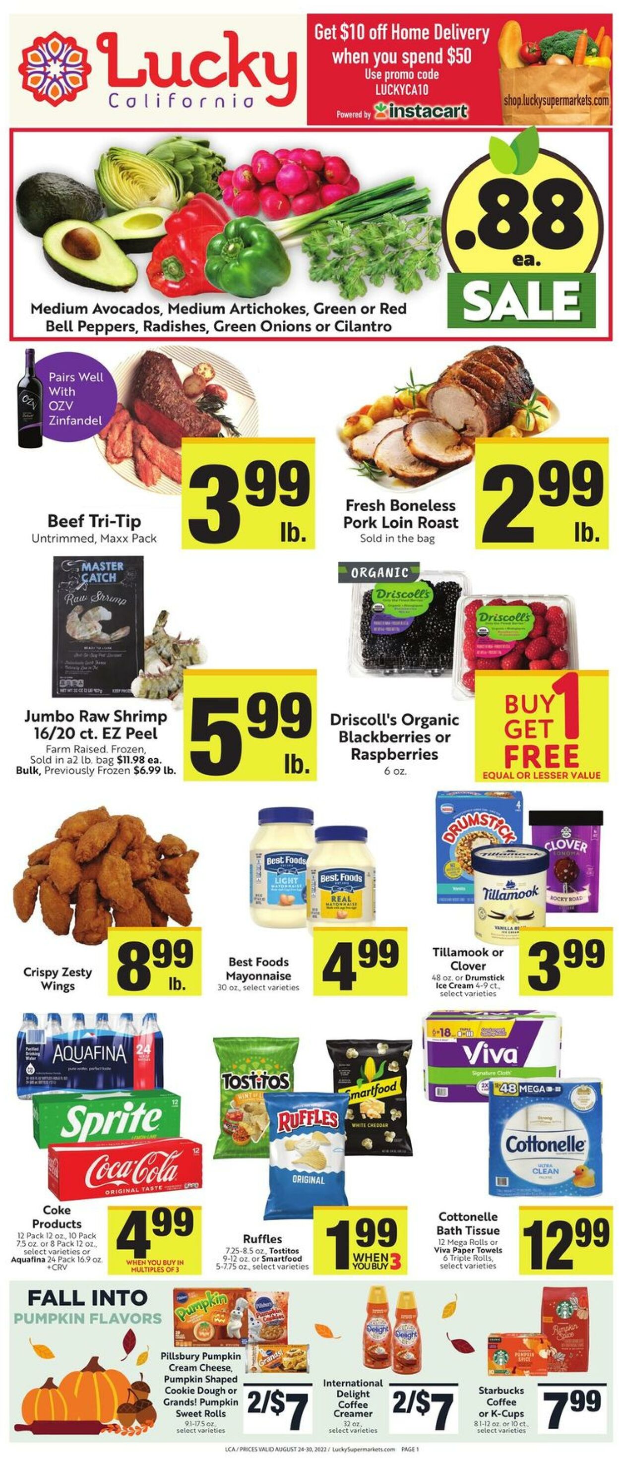 Weekly ad Lucky Supermarkets 08/24/2022 - 08/30/2022