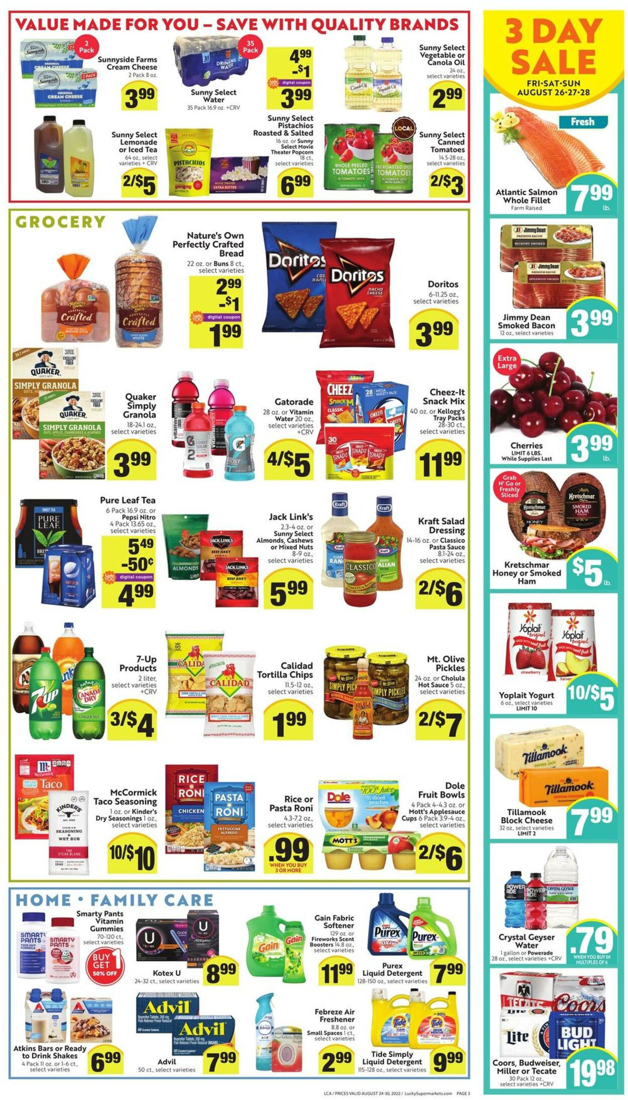 Weekly ad Lucky Supermarkets 08/24/2022 - 08/30/2022