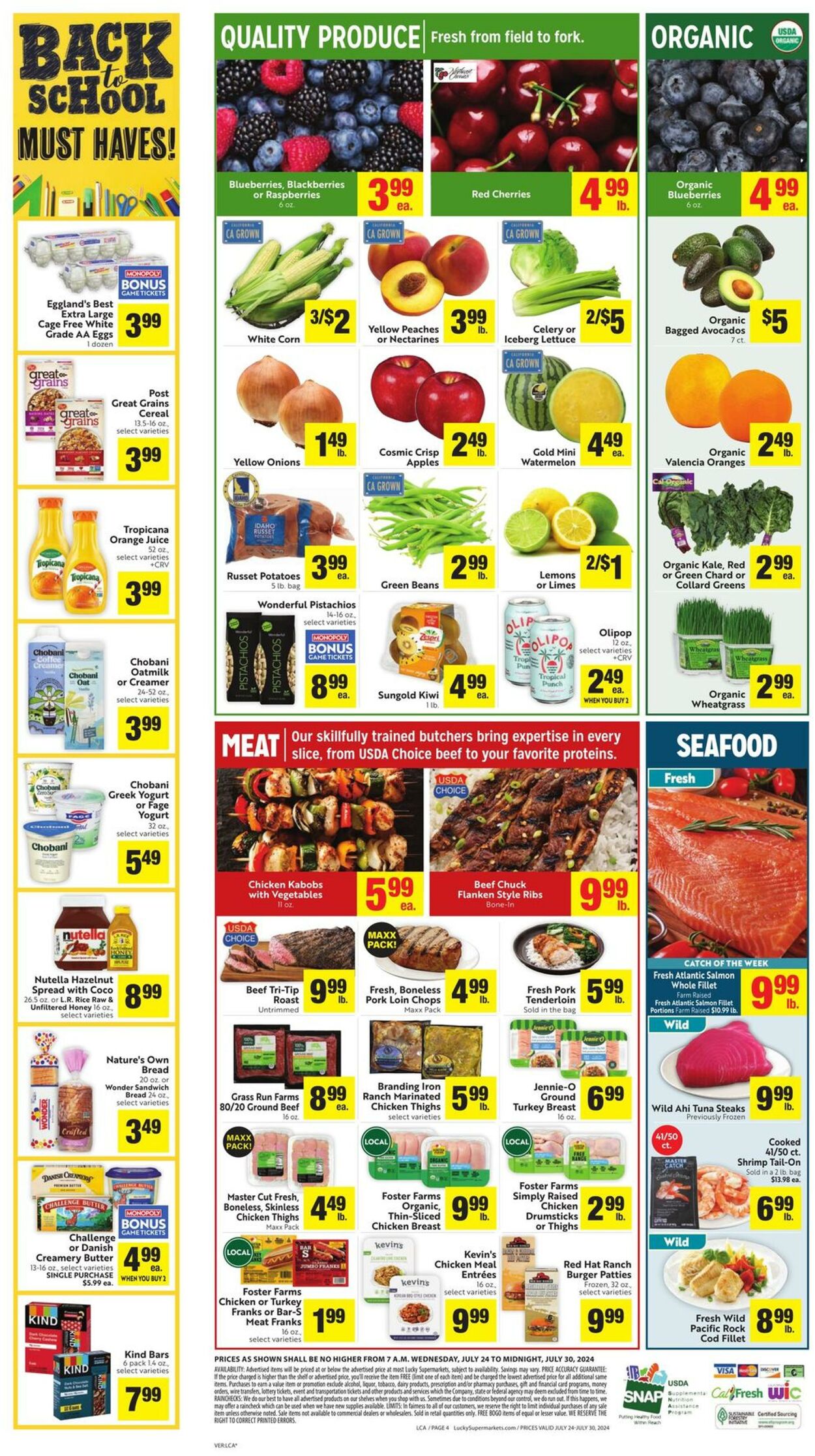 Weekly ad Lucky Supermarkets 07/24/2024 - 07/30/2024