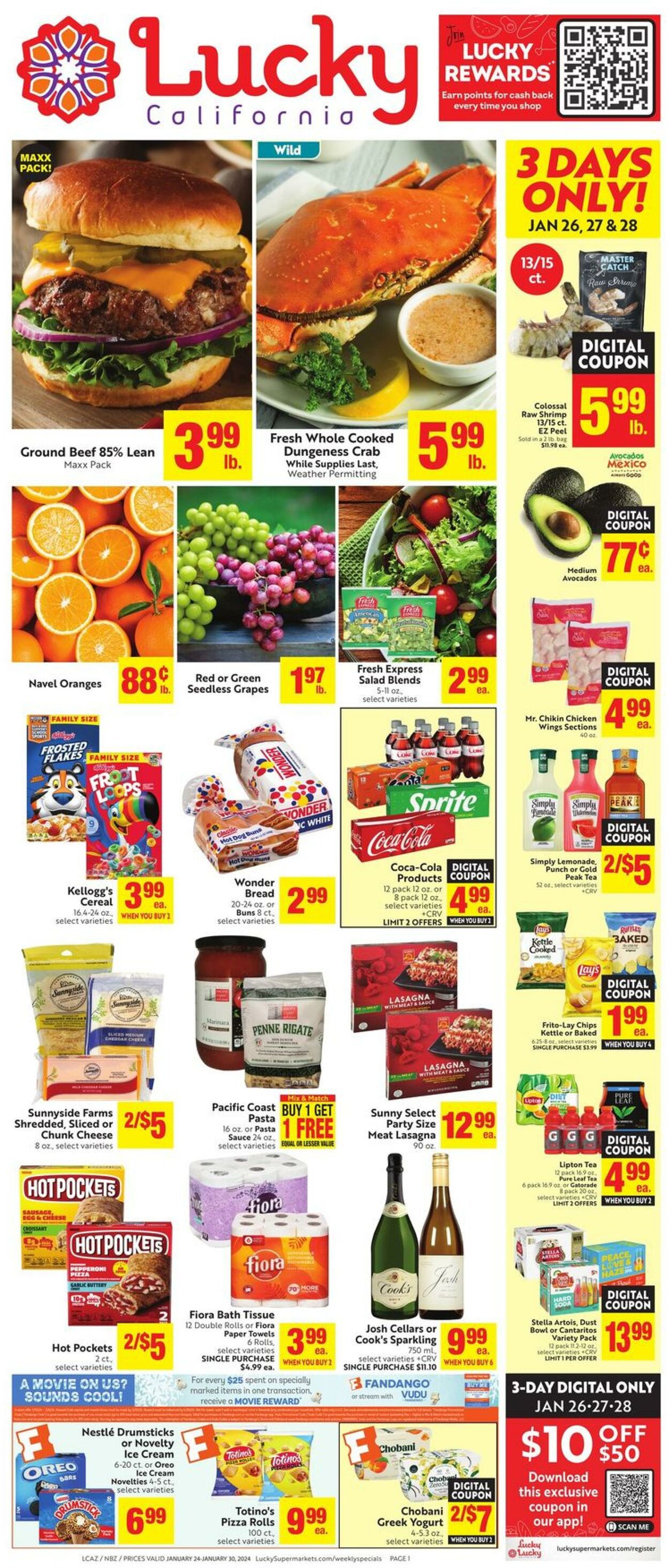 Weekly ad Lucky Supermarkets 01/24/2024 - 01/30/2024