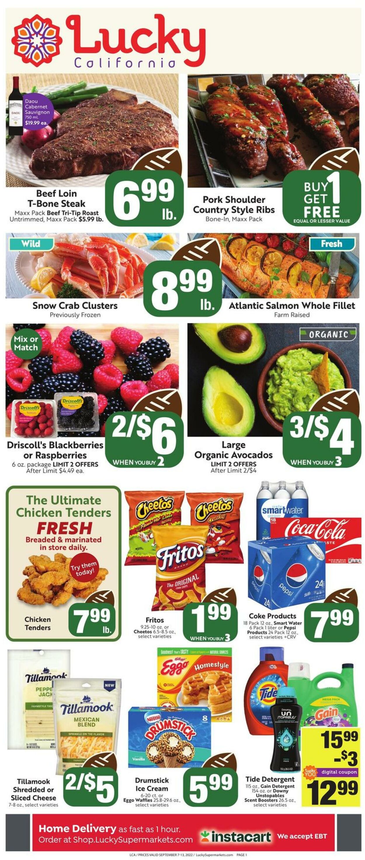 Weekly ad Lucky Supermarkets 09/07/2022 - 09/13/2022