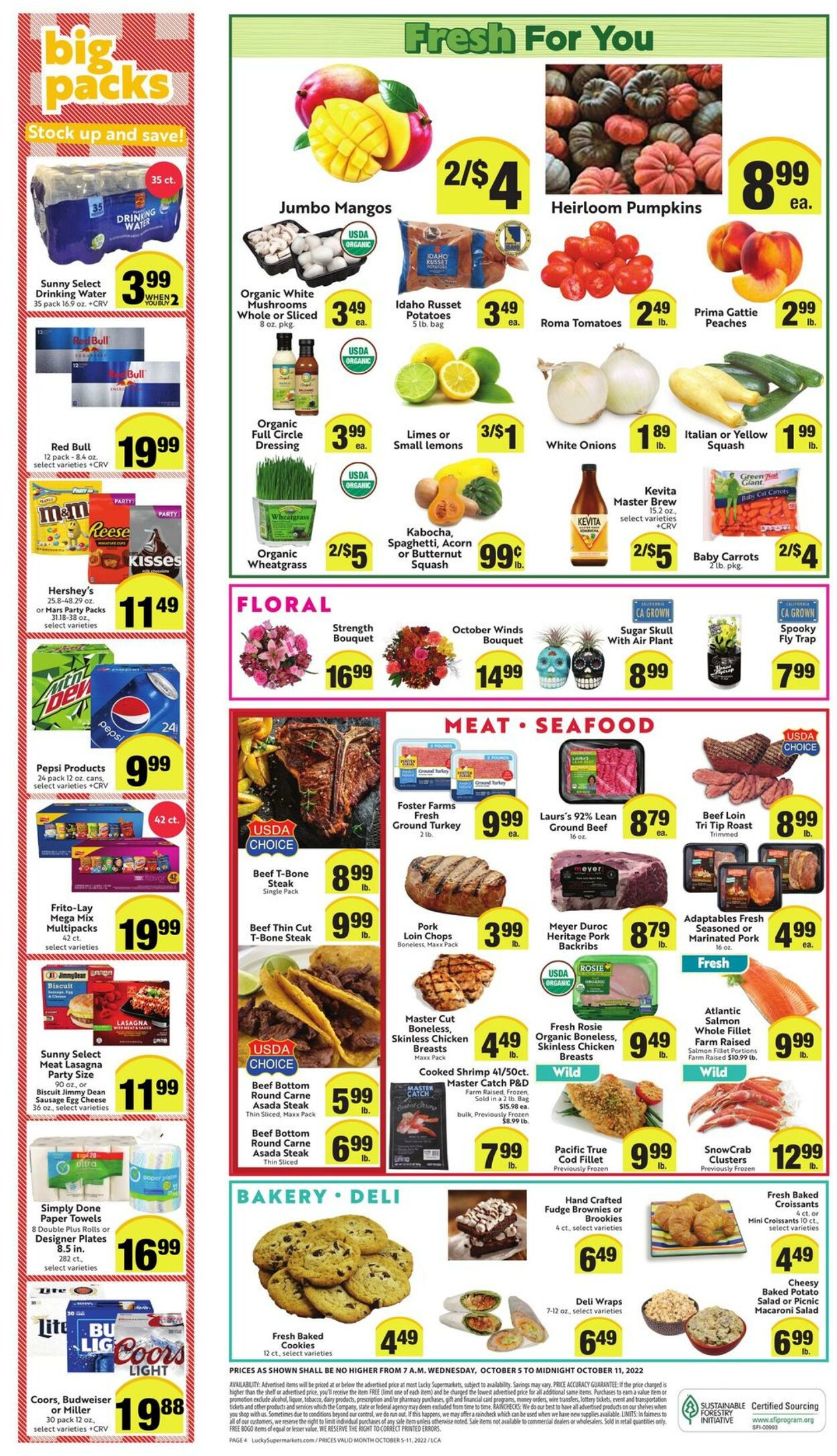 Weekly ad Lucky Supermarkets 10/05/2022 - 10/11/2022