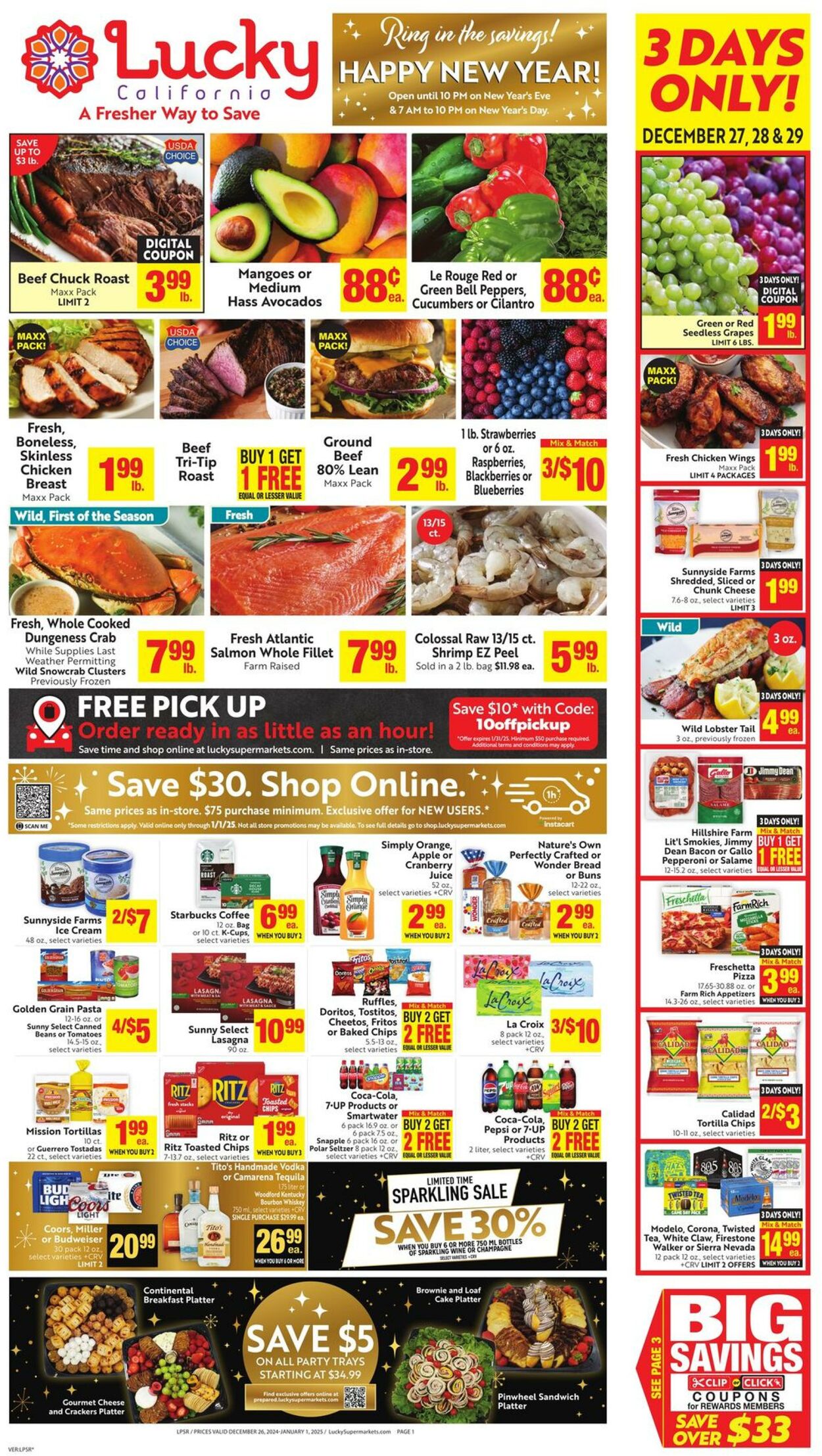 Weekly ad Lucky Supermarkets 12/26/2024 - 01/01/2025