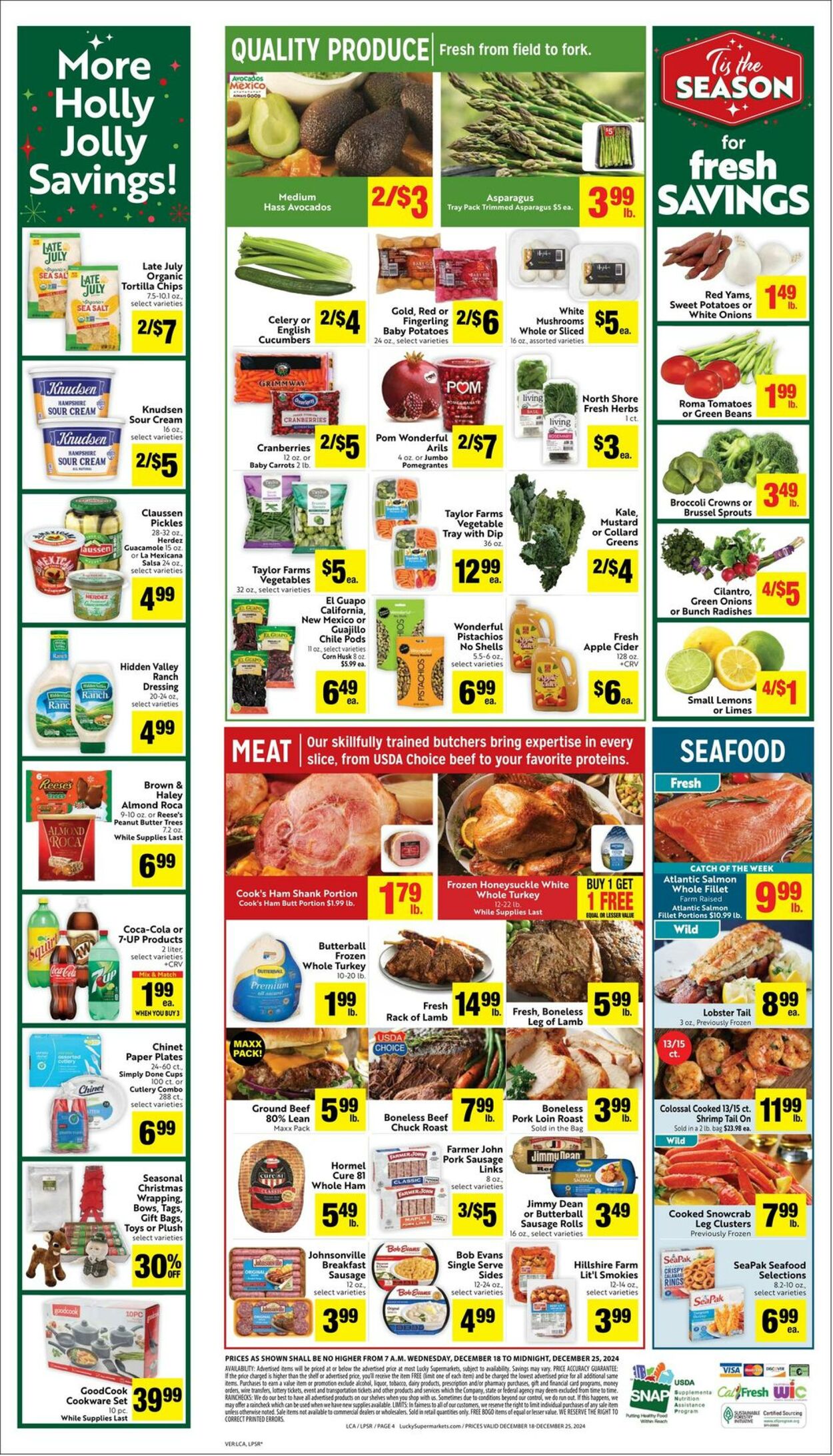 Weekly ad Lucky Supermarkets 12/18/2024 - 12/25/2024