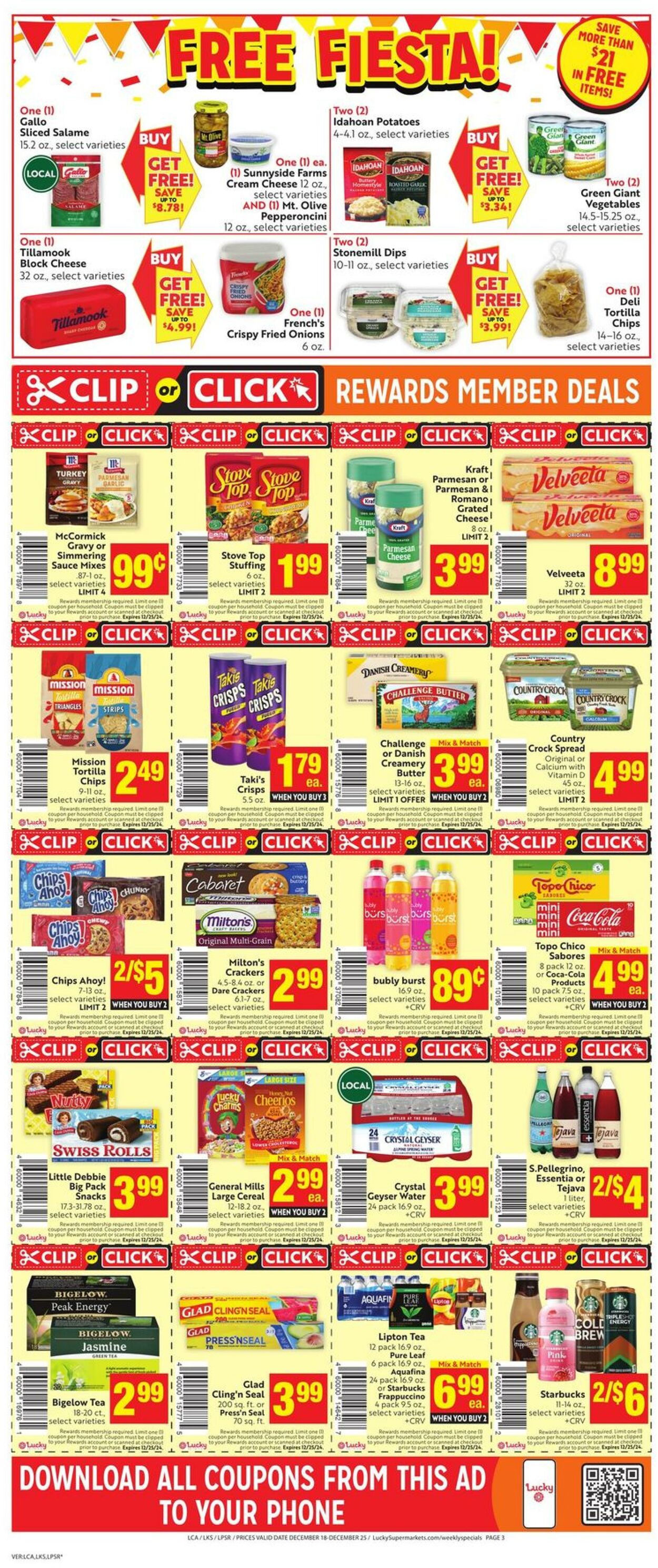 Weekly ad Lucky Supermarkets 12/18/2024 - 12/25/2024