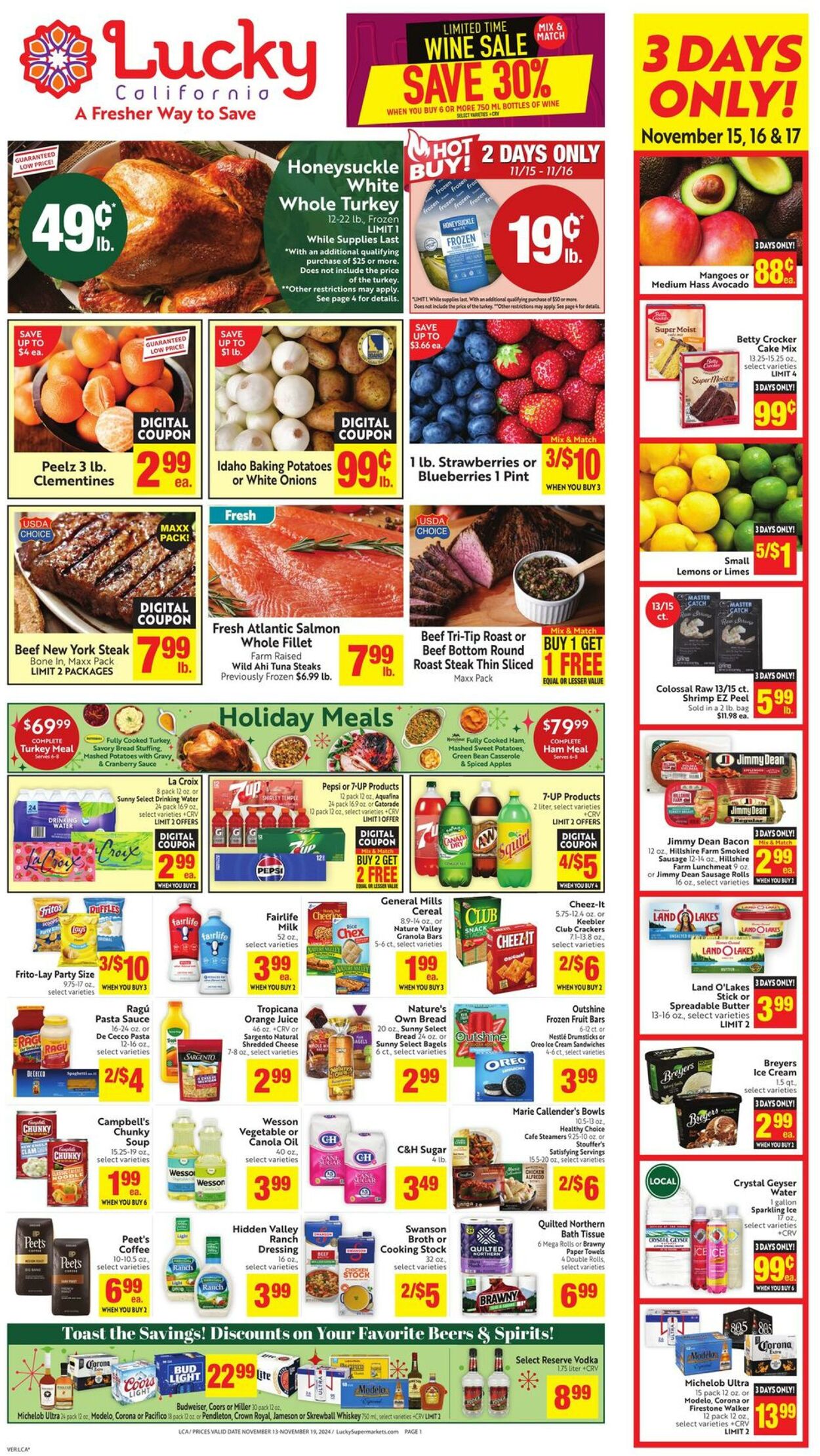 Weekly ad Lucky Supermarkets 11/13/2024 - 11/19/2024