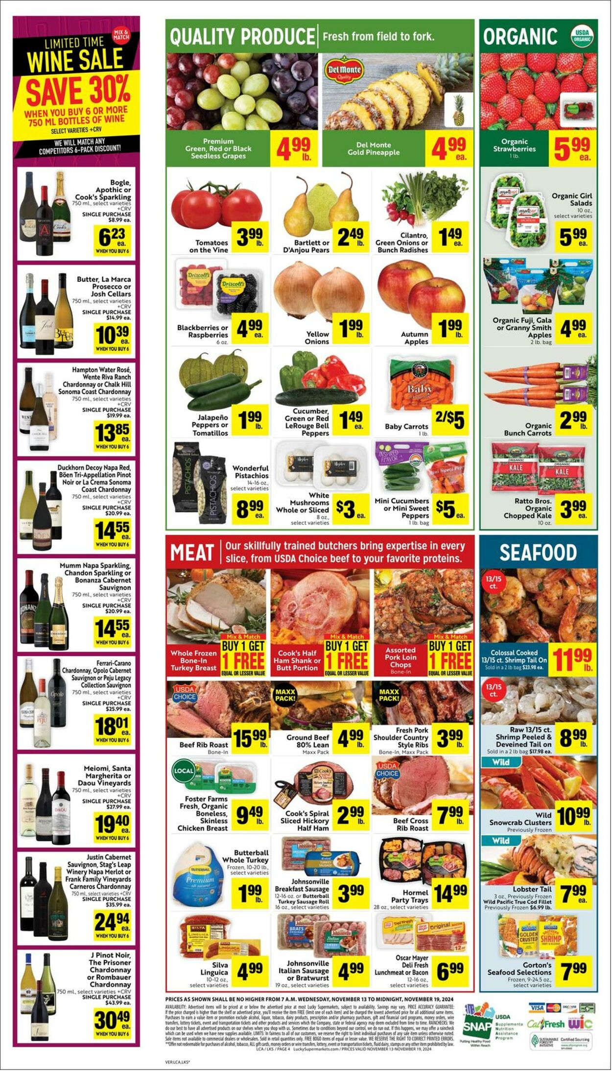 Weekly ad Lucky Supermarkets 11/13/2024 - 11/19/2024