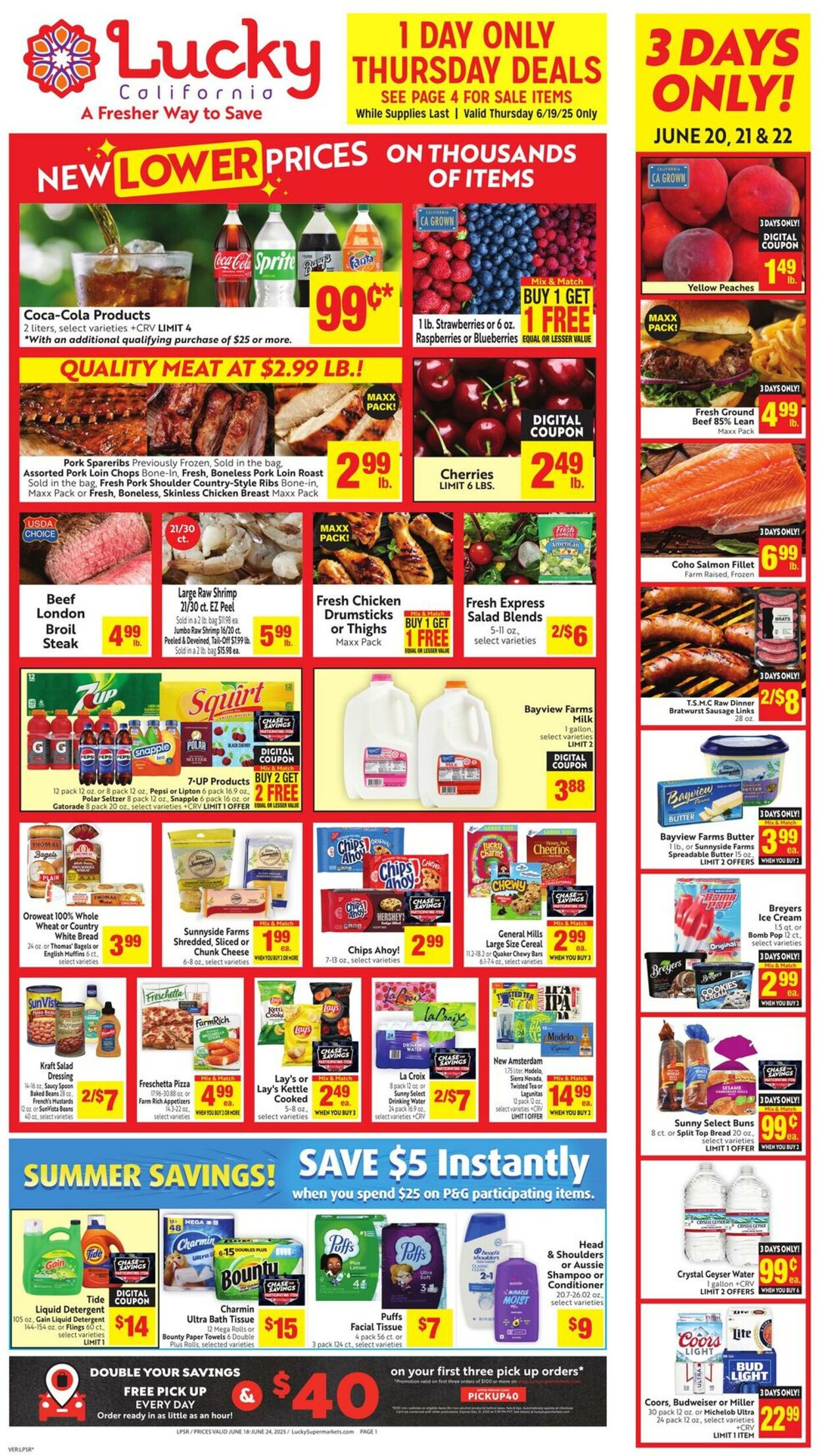 Weekly ad Lucky Supermarkets 06/18/2025 - 06/24/2025