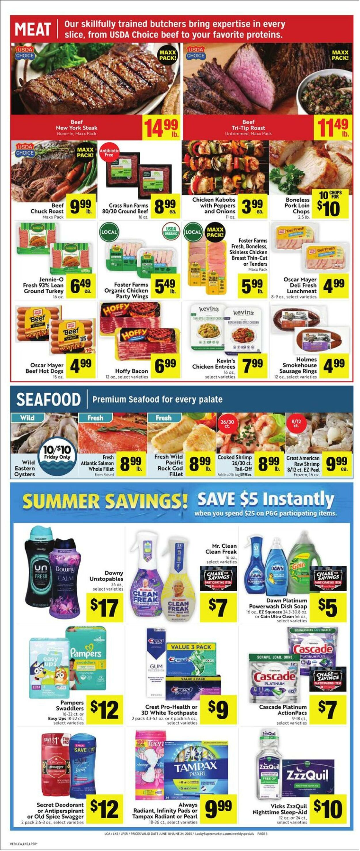 Weekly ad Lucky Supermarkets 06/18/2025 - 06/24/2025