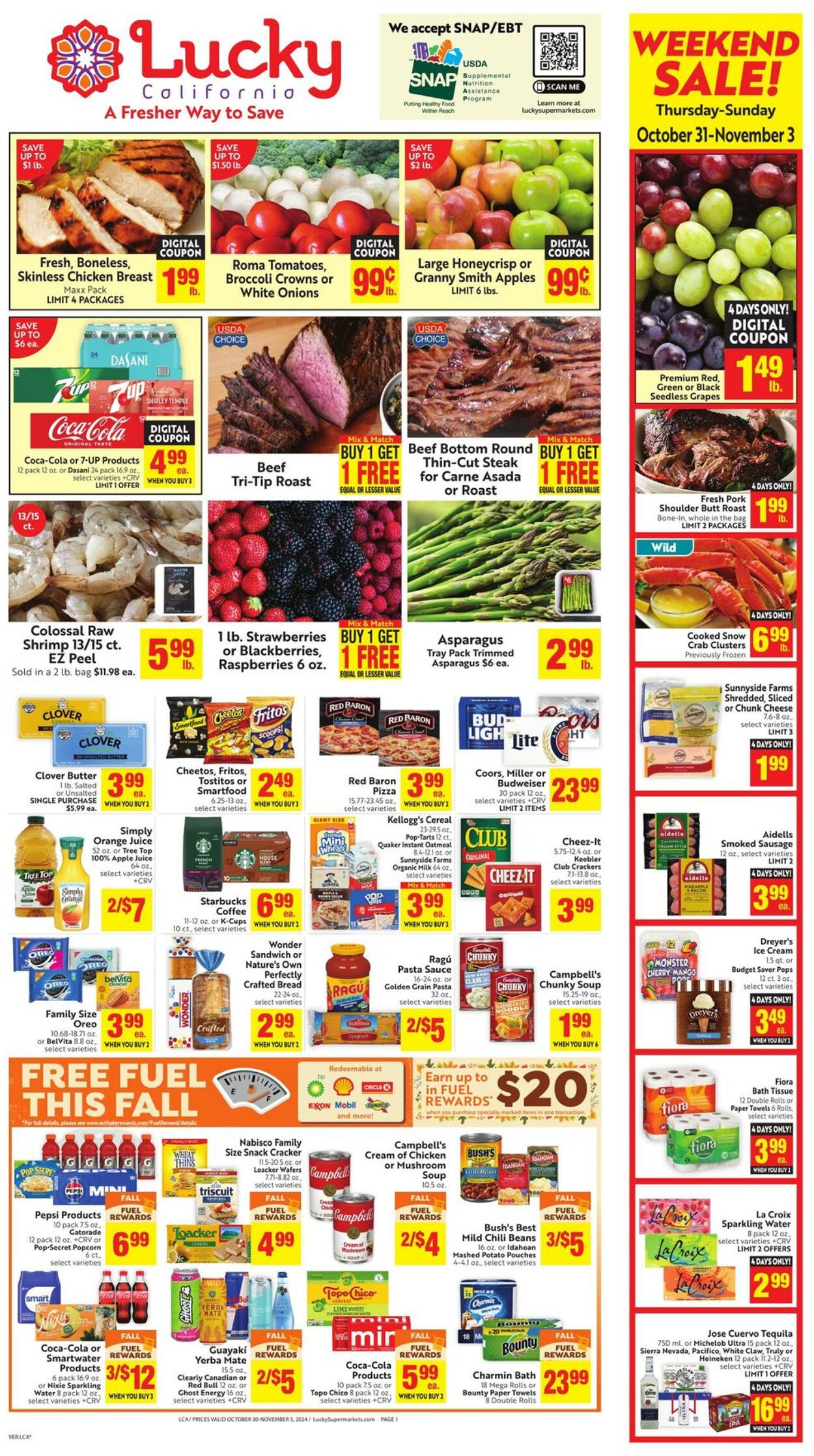 Weekly ad Lucky Supermarkets 10/30/2024 - 11/05/2024