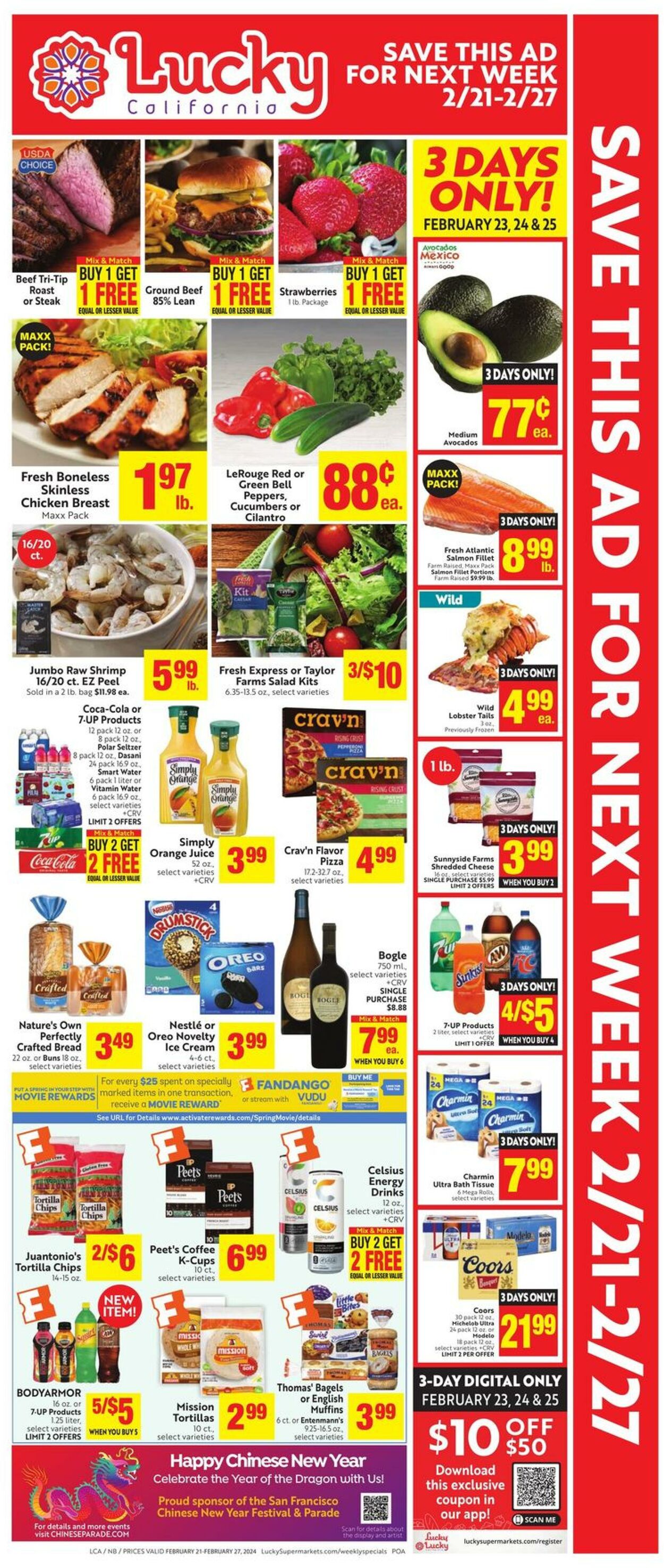 Weekly ad Lucky Supermarkets 02/14/2024 - 02/20/2024