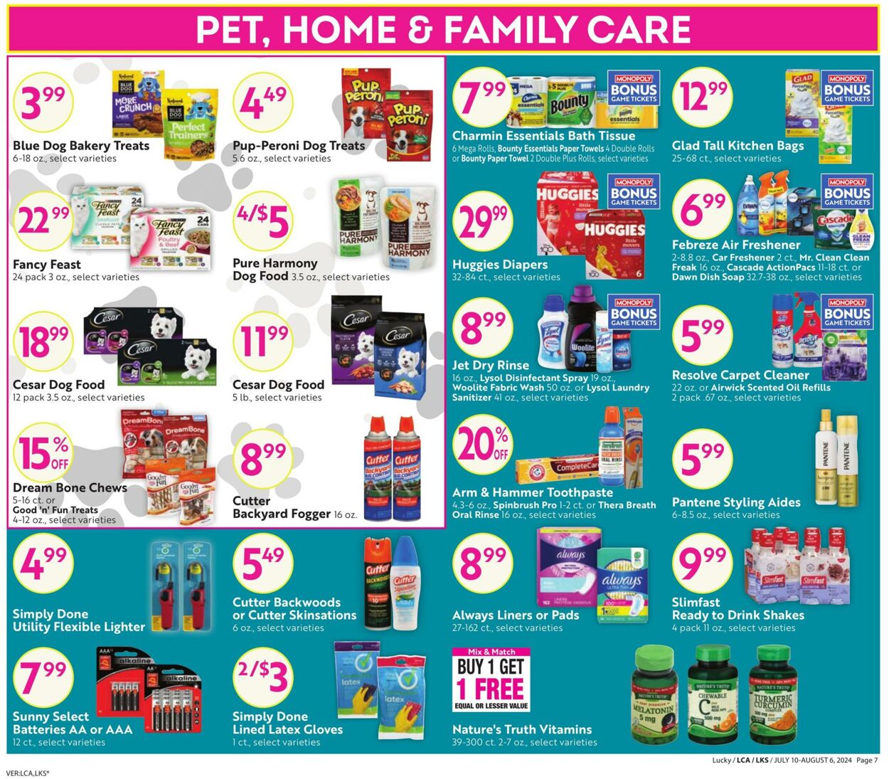 Weekly ad Lucky Supermarkets 07/10/2024 - 08/06/2024