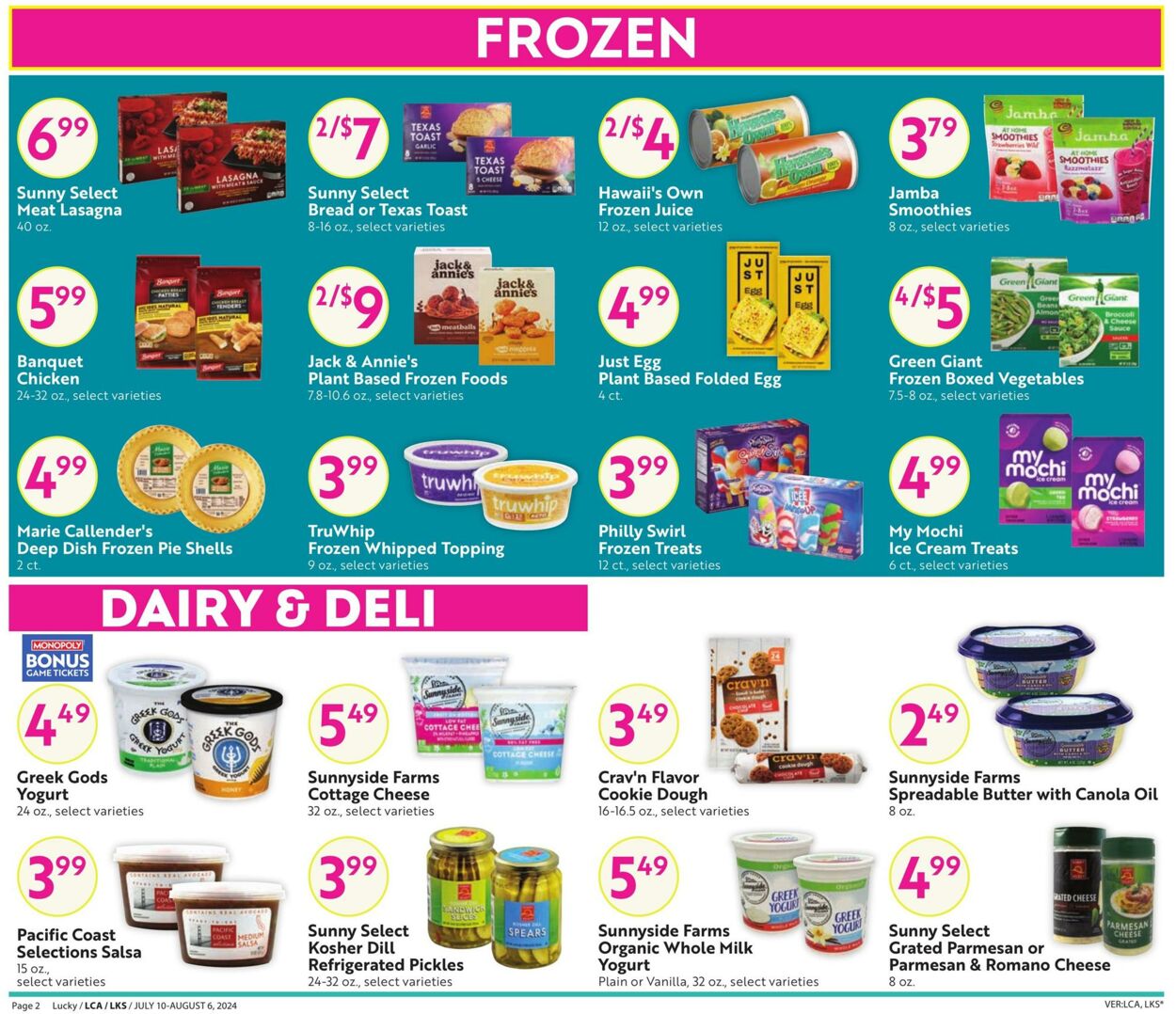 Weekly ad Lucky Supermarkets 07/10/2024 - 08/06/2024