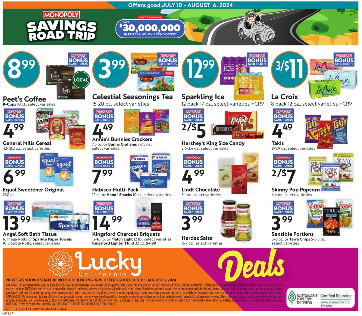 Weekly ad Lucky Supermarkets 07/10/2024 - 08/06/2024