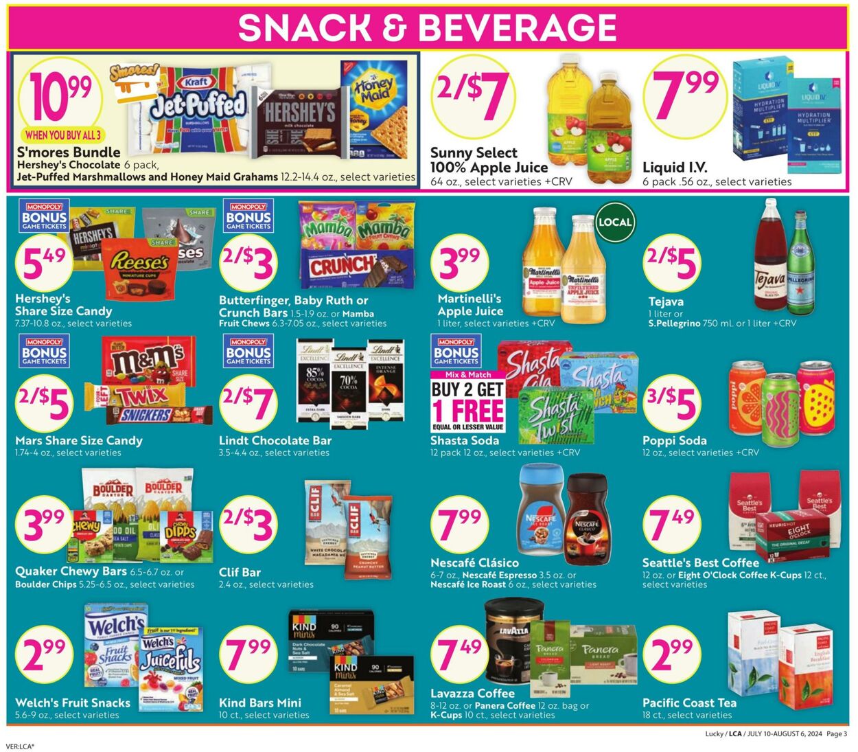 Weekly ad Lucky Supermarkets 07/10/2024 - 08/06/2024