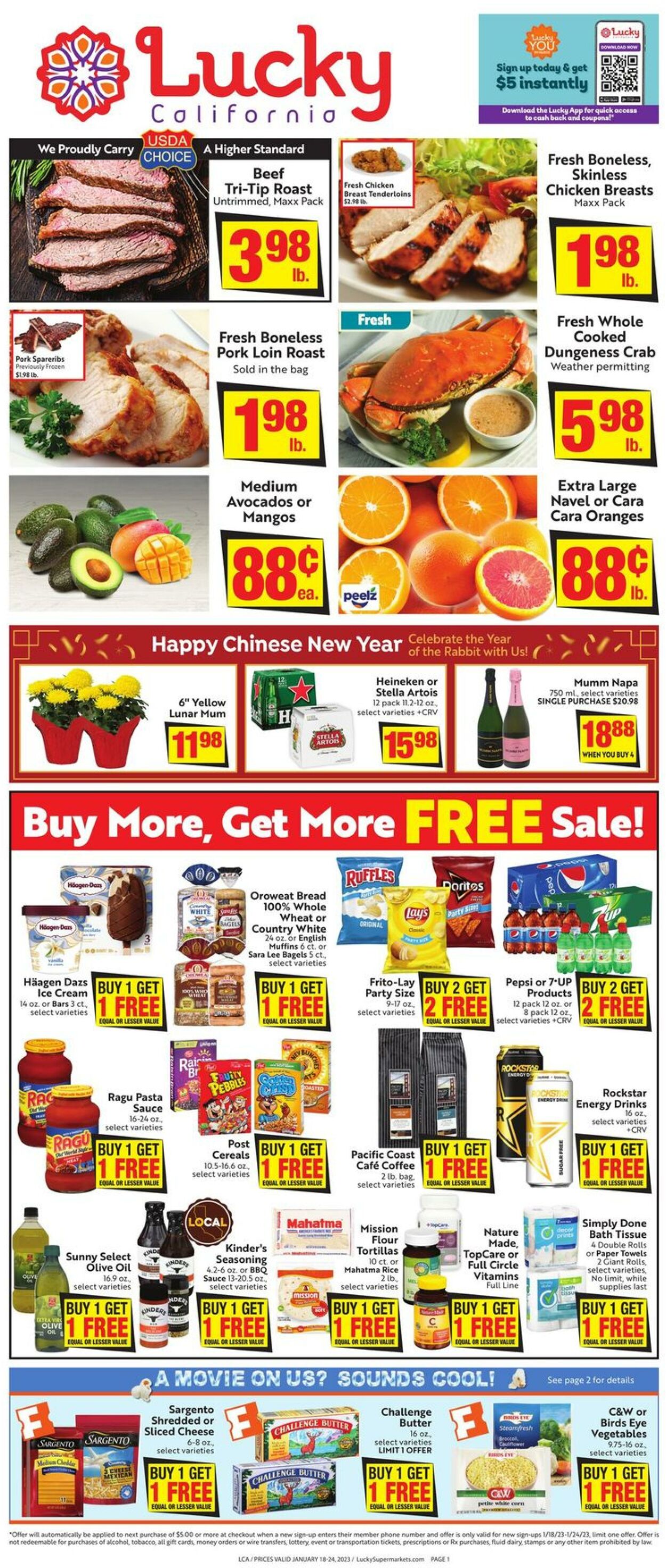 Weekly ad Lucky Supermarkets 01/18/2023 - 01/24/2023