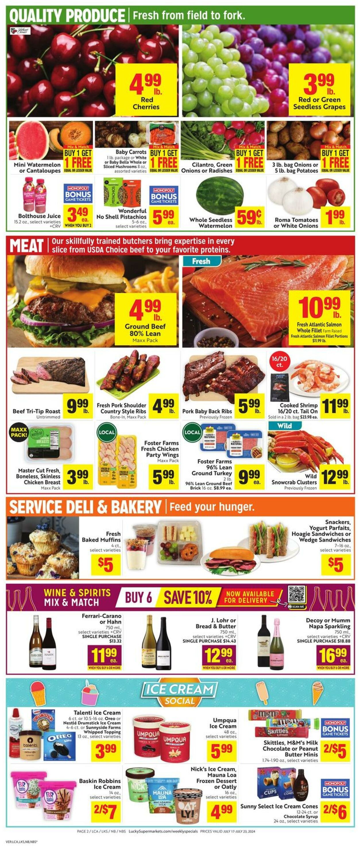 Weekly ad Lucky Supermarkets 07/17/2024 - 07/23/2024