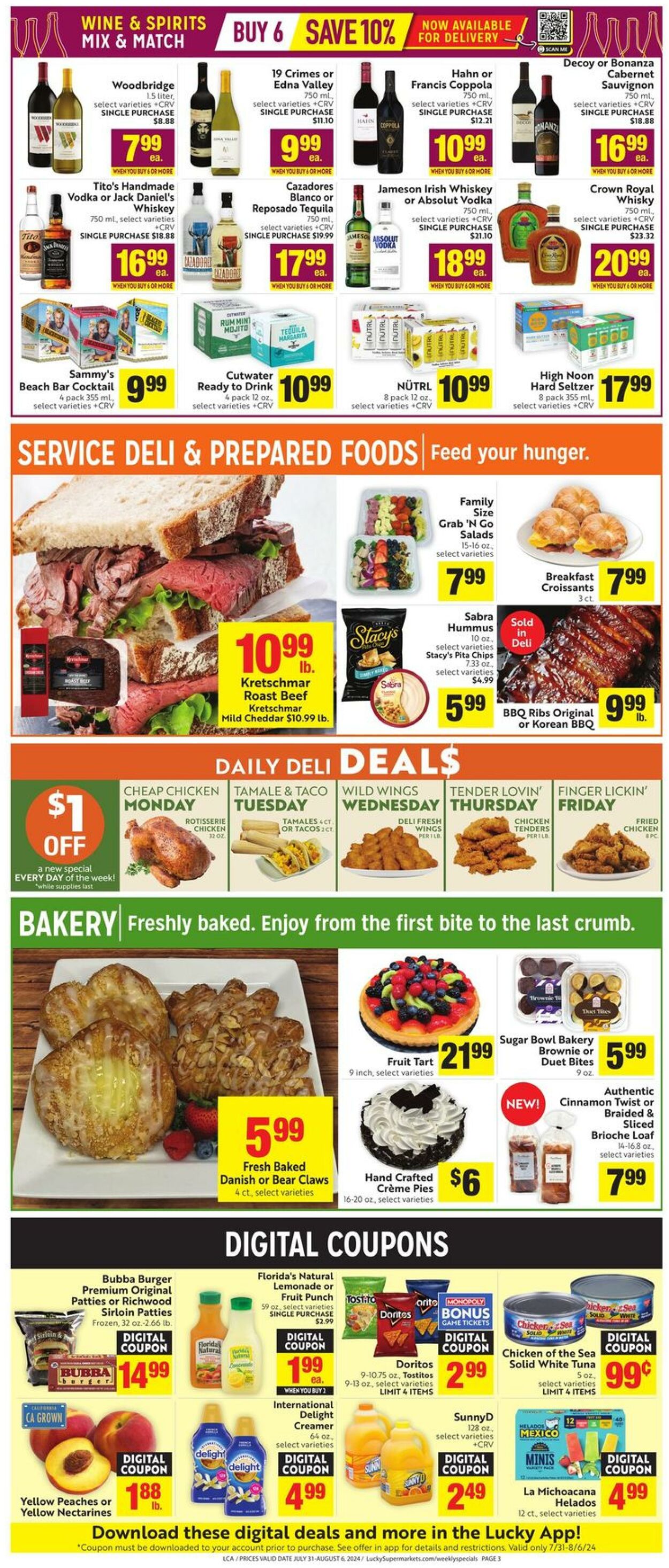 Weekly ad Lucky Supermarkets 07/31/2024 - 08/06/2024