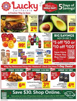 Weekly ad Lucky Supermarkets 11/29/2024 - 12/03/2024